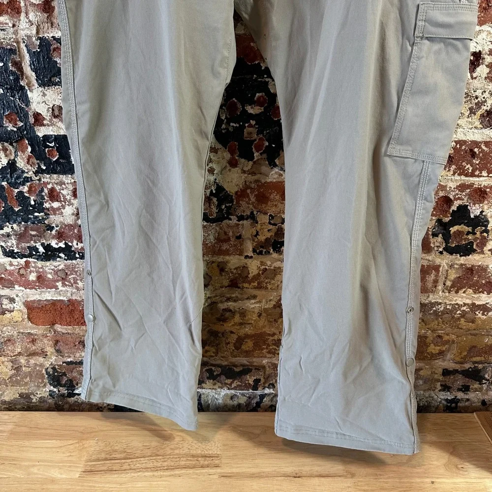Prana Pants Men 38x29 tan Nylon Stretch Hike Camp Fish Gorpcore